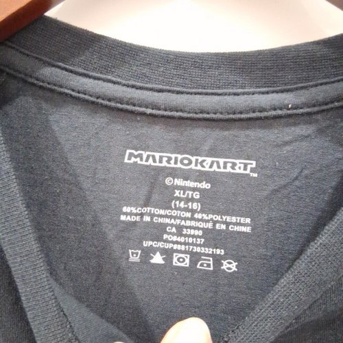 KID'S NINTENDO MARIO KART T-SHIRT - EXTRA LARGE (14-16) - BLACK image 4