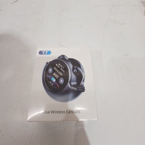 TRUE BLUETOOTH WIRELESS EARBUDS WITH CHARGING CASE - BLACK (MODEL: T7) image 2