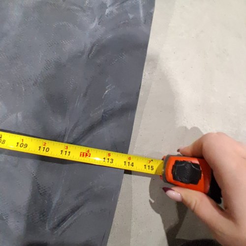MULTI-PURPOSE HEAVY DUTY PVC RUBBER TARP - 114" X 92" - BLACK image 4