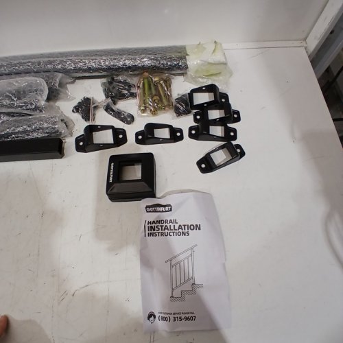 GOTTINFURT METAL STAIR RAILING - 3-4 STEPS - BLACK image 3