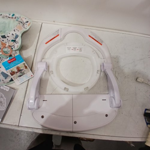 FISHER-PRICE PORTABLE BABY CHAIR SIT-ME-UP FLOOR SEAT WITH DEVELOPMENTAL TOYS - 44LB - WHITE/MULTICOLOUR - (MODEL: GKJ14) image 3