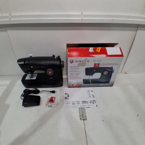 SINGER LIGHTWEIGHT & PORTABLE SEWING MACHINE WITH 45 STITCH APPLICATIONS - BLACK (MODEL: M1150) image 4