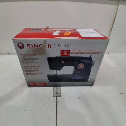 SINGER LIGHTWEIGHT & PORTABLE SEWING MACHINE WITH 45 STITCH APPLICATIONS - BLACK (MODEL: M1150) image 6