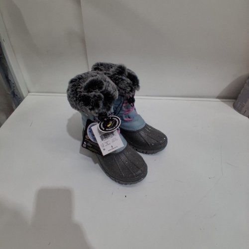 GIRL'S GEORGE WINTER BOOTS - SIZE 3 - BLUE/PINK/GRAY (STYLE: 60ADDIEW26) image 3