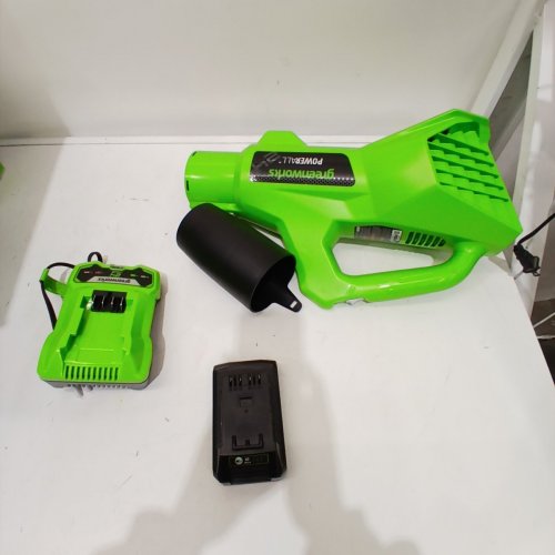 GREENWORKS BRUSHLESS AXIAL BLOWER FOR LAWN CARE AND MAINTENANCE - 24V/110 MPH/320CFM - GREEN/BLACK (MODEL: BLG306) image 3