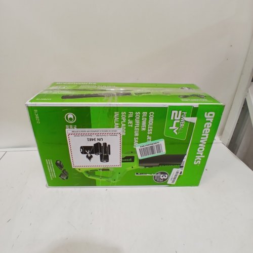 GREENWORKS BRUSHLESS AXIAL BLOWER FOR LAWN CARE AND MAINTENANCE - 24V/110 MPH/320CFM - GREEN/BLACK (MODEL: BLG306) image 5