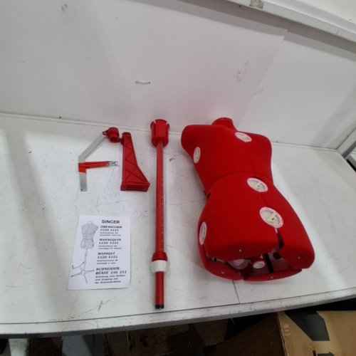 SINGER FEMALE ADJUSTABLE DRESS FORM - SMALL/MEDIUM (SIZE: 4-10) - RED (MODEL: DF150SM_RD) image 2