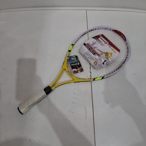 YOUTH REGAIL TENNIS RACKET - YELLOW AND WHITE image 3