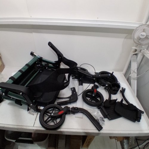 HELAVO 2-IN-1 WALKER WHEELCHAIR COMBO - 10" ALL TERRAIN WHEELS - 300LBS CAPACITY - GREEN (MODEL: H1170) image 2