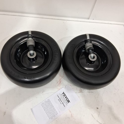 2PK VEVOR TUBELESS LAWN MOWER TIRES WITH RIM - 350LBS CAP - BLACK (MODEL: ZH001) image 2