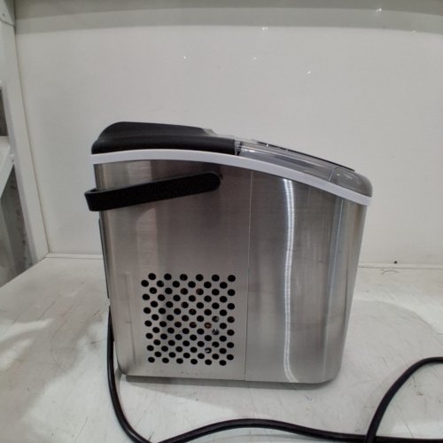SIMZLIFE COUNTERTOP BULLET ICE MAKER MACHINE WITH HANDLE, BASKET AND SCOOP - STAINLESS STEEL/BLACK (MODEL: IM003-BS1-CAZX) image 10
