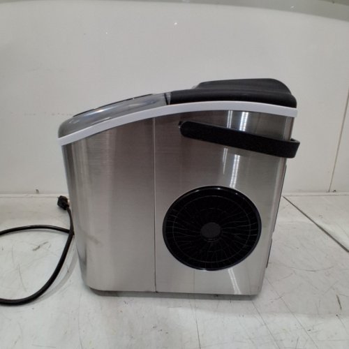 SIMZLIFE COUNTERTOP BULLET ICE MAKER MACHINE WITH HANDLE, BASKET AND SCOOP - STAINLESS STEEL/BLACK (MODEL: IM003-BS1-CAZX) image 11