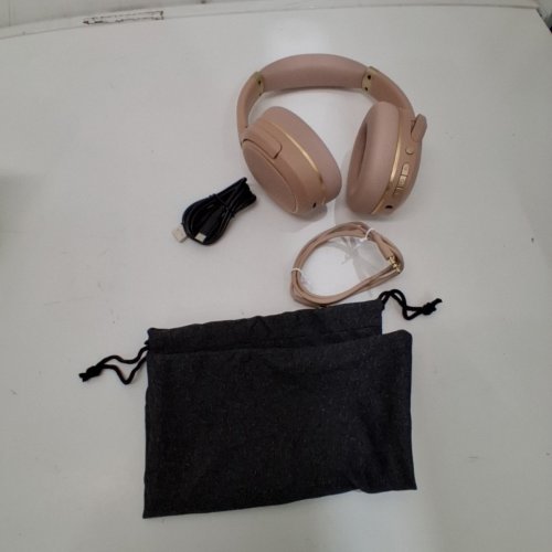 HEYDAY BLUETOOTH WIRELESS OVER EAR HEADPHONES WITH ACTIVE NOISE CANCELLING - PEACH image 3