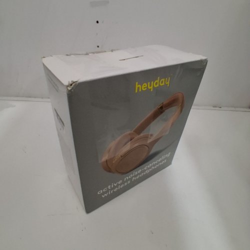 HEYDAY BLUETOOTH WIRELESS OVER EAR HEADPHONES WITH ACTIVE NOISE CANCELLING - PEACH image 4