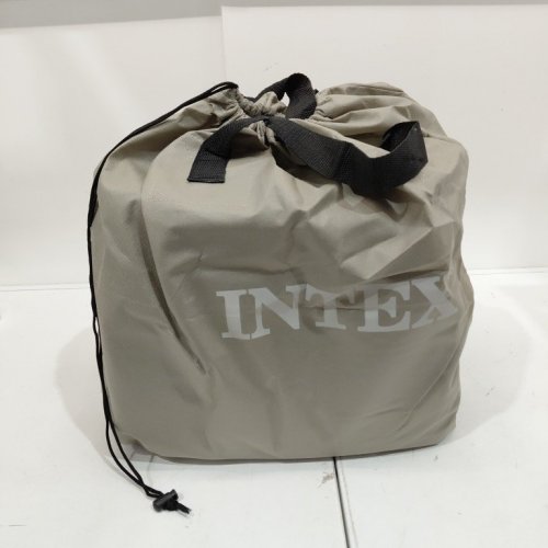 INTEX DURA-BEAM PLUS SELF-INFLATING/DEFLATING AIR MATTRESS WITH BUILT-IN PILLOW AIR PUMP AND CARRYING BAG - QUEEN - 16.5" X 60" X 80" - NAVY BLUE (MODEL: ‎64123ED) image 2