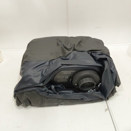 INTEX DURA-BEAM PLUS SELF-INFLATING/DEFLATING AIR MATTRESS WITH BUILT-IN PILLOW AIR PUMP AND CARRYING BAG - QUEEN - 16.5" X 60" X 80" - NAVY BLUE (MODEL: ‎64123ED) image 3
