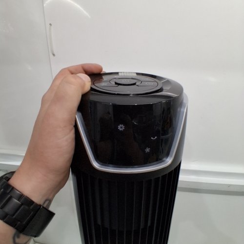 SENVILLE OSCILLATING TOWER FAN WITH TIMER - UP TO 42" ADJUSTABLE HEIGHT - BLACK (MODEL: SENTF-19JRA) image 2