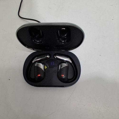 EAR MOUNTED WIRELESS HEADPHONES WITH TRANSLATE FUNCTION - BLACK/SILVER - (MODEL: YYK-Q16) image 5
