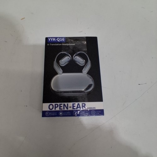 EAR MOUNTED WIRELESS HEADPHONES WITH TRANSLATE FUNCTION - BLACK/SILVER - (MODEL: YYK-Q16) image 7