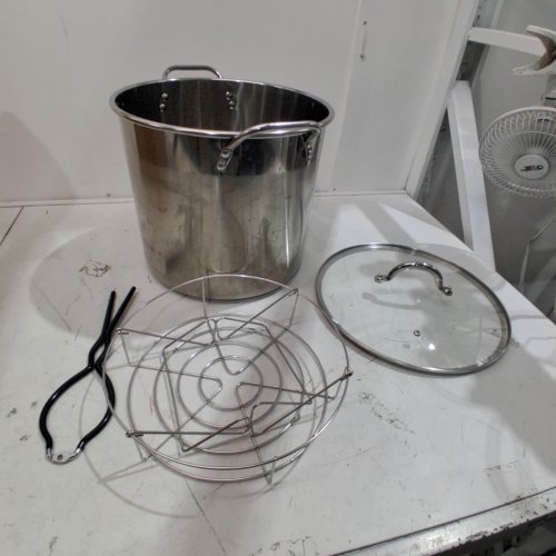INTERNATIONAL ENDURANCE WATER BATH CANNER WITH CANNING RACK - 20 QT- STAINLESS STEEL image 2