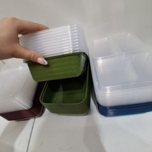60PK BENTGO MEAL PREP CONTAINER KIT - RED / GREEN / BLUE image 3