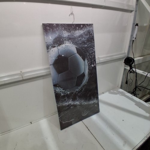 3PC TUMOVO 3 PANELS CANVAS WALL ART PROLIFIC GOALSCORER LIONEL MESSI CANVAS PAINTING - BLACK/WHITE/GRAY image 4