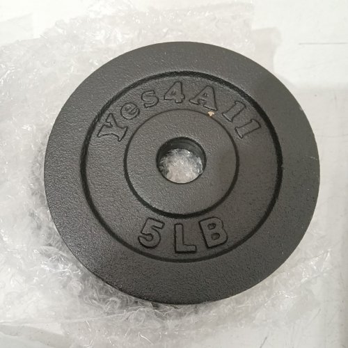 YES4ALL ADJUSTABLE CAST IRON DUMBBELL SET - 40 LBS - BLACK image 3