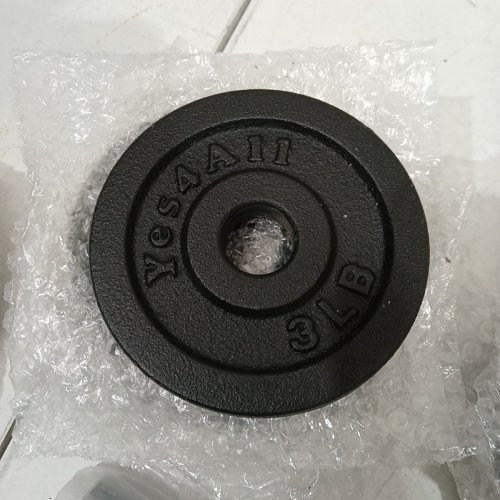 YES4ALL ADJUSTABLE CAST IRON DUMBBELL SET - 40 LBS - BLACK image 4