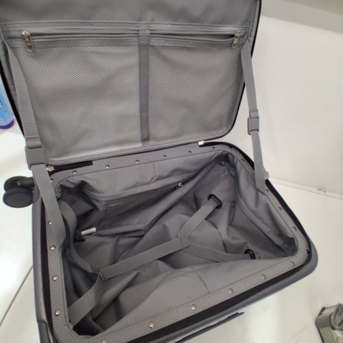 MIXI HARD SHELL LUGGAGE WITH CUP PHONE HOLDER - 20" - ROCK GREY (MODEL:KM9290) image 4