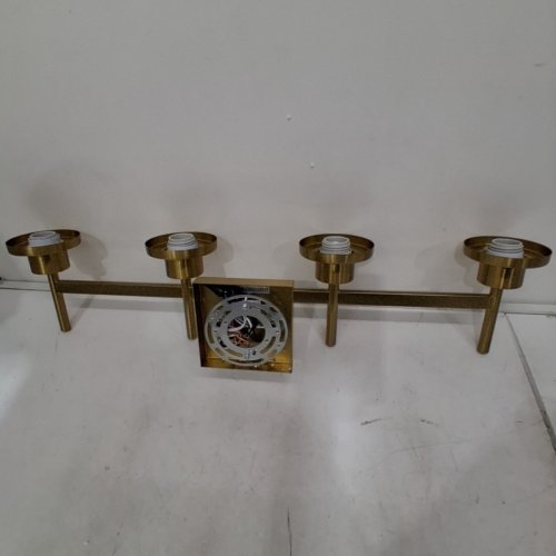 AONEON 4-LIGHTS WALL SCONCES BATHROOM VANITY FIXTURE - 30" X 6"X 11.7"- BRUSHED GOLD (MODEL: T001GD-L4) image 3