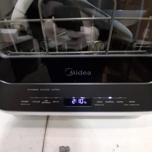 MIDEA PORTABLE MINI COUNTERTOP DISHWASHER WITH BUILT-IN WATER TANK AND 6 WASH PROGRAMS - 5L - WHITE - (MODEL: MDC17P0ABB) image 2