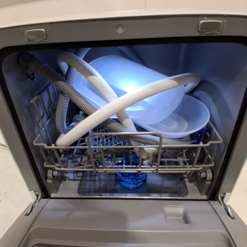 MIDEA PORTABLE MINI COUNTERTOP DISHWASHER WITH BUILT-IN WATER TANK AND 6 WASH PROGRAMS - 5L - WHITE - (MODEL: MDC17P0ABB) image 3