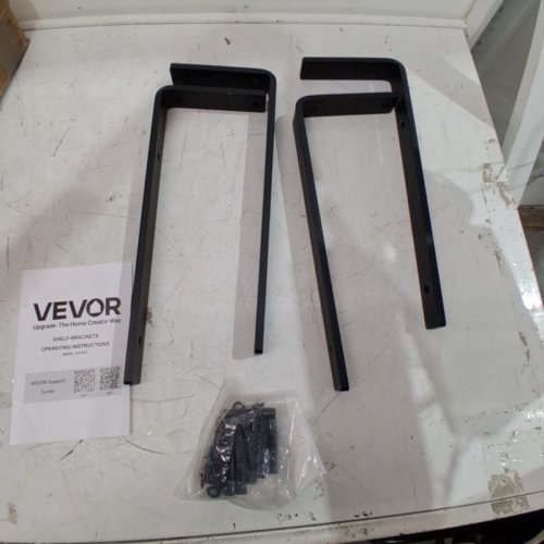 4PK HEAVY DUTY FLOATING SHELF BRACKETS - 16" X 6" - 160LBS MAX - BLACK (MODEL: .SJ1/SJ5) image 2