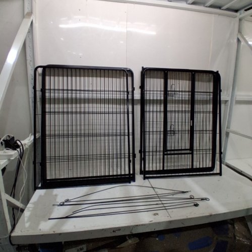 BESTPET 8-PANEL HEAVY DUTY PET PLAYPEN - OUTDOOR OR INDOOR EXERCISE PEN FOR CATS, DOGS - 40" - BLACK (MODEL: HP4032-8-BLACK) image 2
