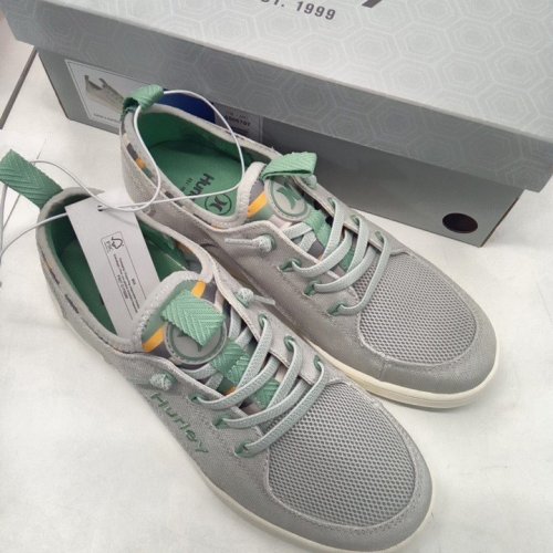 WOMEN'S HURLEY SLIP ON SHOES - SIZE 7 - GREY/GREEN - (STYLE: 5566707) image 2