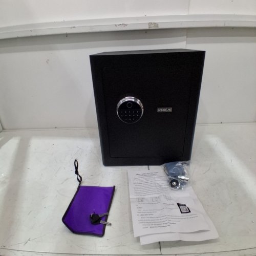 HSGCJS SECURITY SAFE WITH 3 WAYS TO OPEN - BIOMETRICS/PASSWORD/KEY - 1.2 CU.FT - BLACK (MODEL: HSGCJS-1-30Z) image 2