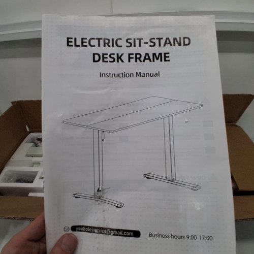 YOUBOLE ELECTRIC SIT-STAND DESK FRAME - 40" X 24" - WHITE image 2