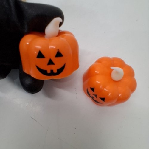 6PK BTFO HALLOWEEN MINI JACK-O-LANTERN PUMPKIN TEA LIGHTS - 1.77" - ORANGE image 4