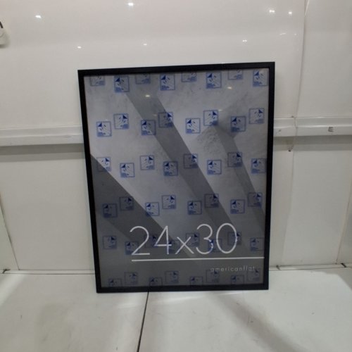 AMERICANFLAT PICTURE FRAME WITH POLISHED PLEXIGLASS - 24" X 30" - BLACK image 2