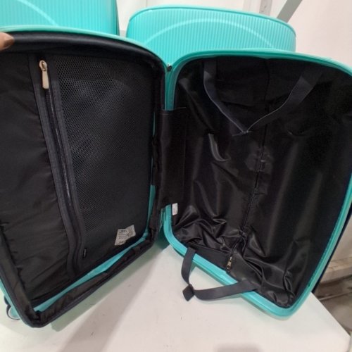 3PC TRAVELHOUSE HARDSHELL EXPANDABLE LUGGAGE SUITCASE SET WITH SWIVEL WHEELS AND TSA LOCKS - 20"/24"/28" - LAKE BLUE image 4
