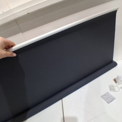 BLACKOUT ROLLER SHADE FOR HOME - 55" X 72" - BLACK/WHITE image 4