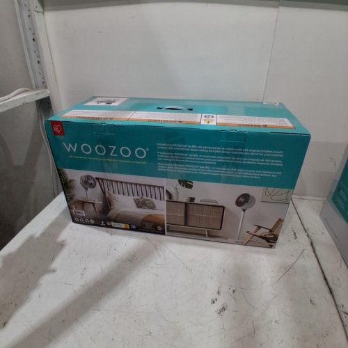 WOOZOO 360° PEDESTAL 12-SPEED AIR CIRCULATOR - ADJUSTABLE HEIGHT 21" TO 40" - WHITE (MODEL: STF-360DC/1747373) image 6