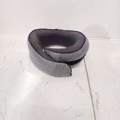 TRAVEL NECK PILLOW 360° SUPPORT MADE WITH 100% MEMORY FOAM- GREY image 2