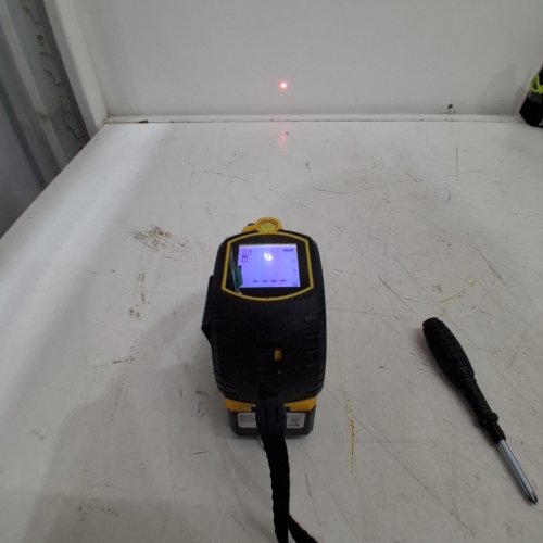 HANDHELD ELECTRONIC INFRARED LASER TAPE MEASURE RANGEFINDER - YELLOW/BLACK image 2
