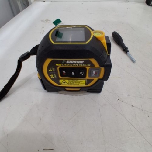 HANDHELD ELECTRONIC INFRARED LASER TAPE MEASURE RANGEFINDER - YELLOW/BLACK image 4