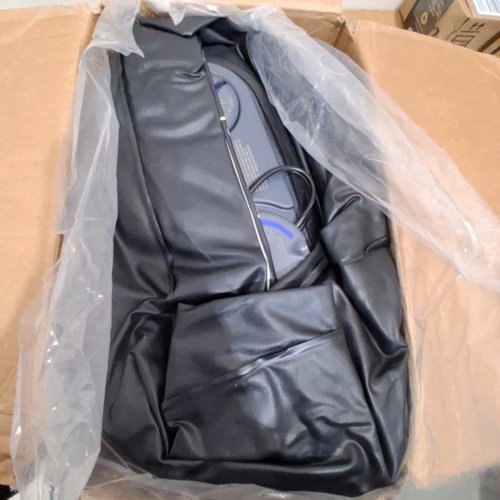 PIOCH INFLATABLE AIR MATTRESS WITH BUILT-IN HIGH CAPACITY PUMP - QUEEN 18" - BLACK/BEIGE (MODEL: QDC-D18IN-Q) image 2