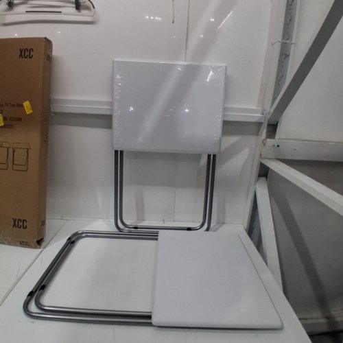 2PK GARDEN 4 YOU FOLDING TRAY TABLE WITH NO ASSEMBLY REQUIRED - 15FT X 18.9FT X 26FT - WHITE (MODEL: XCC2658) image 3