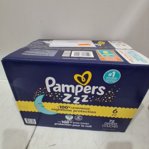 72PK PAMPERS SWADDLERS OVERNIGHT DISPOSABLE BABY DIAPERS - SIZE 6 image 3