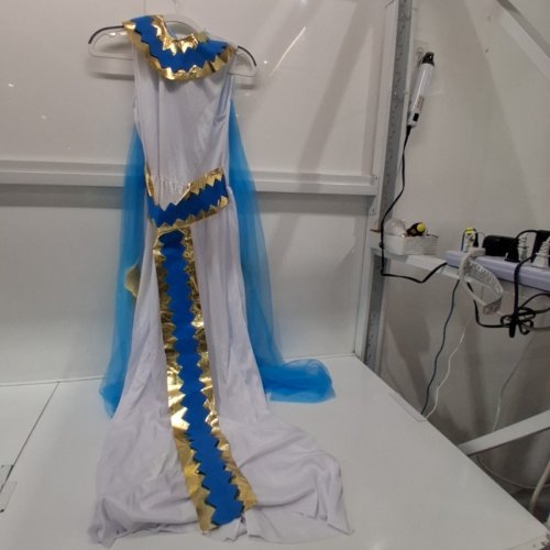 2PC PARTYHOLIC CELESTIAL GODDESS COSTUME - MEDIUM, 8-10 - WHITE, BLUE & GOLD (STYLE: 50182M) image 2