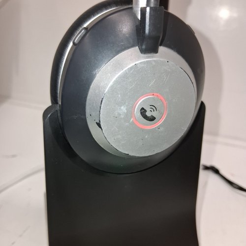 WANTEK BLUETOOTH HEADSET WITH MIC AND AI NOISE CANCELLING ADJUSTABLE MICROPHONE CHARGING DOCK - BLACK (MODEL: HSM-WK881BTC) image 5